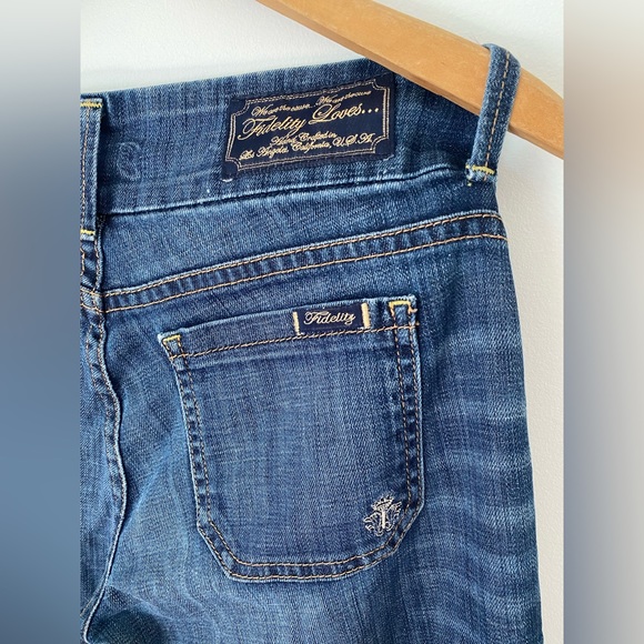 Fidelity Jeans Aloe Cropped Wide Leg size 28 - Picture 4 of 8